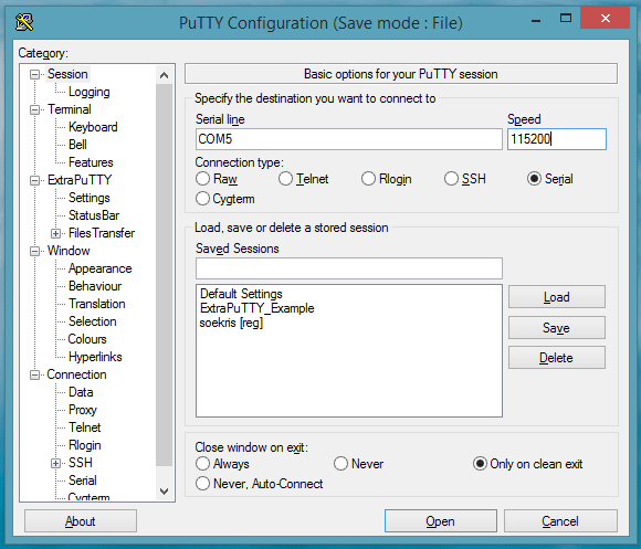 ExtraPutty-configuration